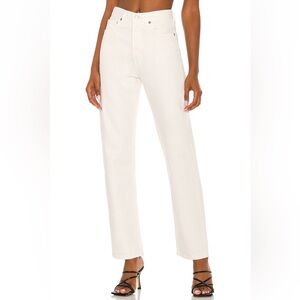 AGOLDE 90s pinch high rise pinch waist in cream